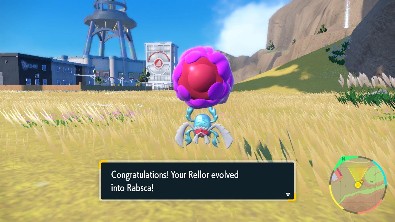 Roller Evolution How to evolve Rellor into Rabsca in Pokémon Scarlet and Violet ...
