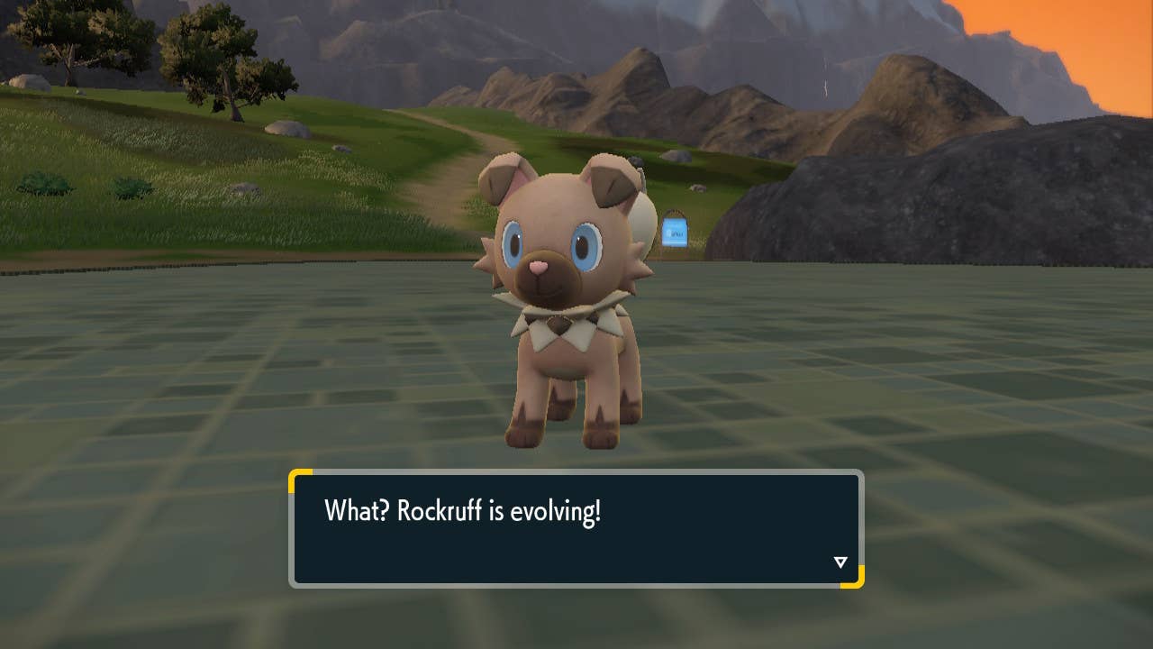 Pokemon Ruffrack Evolution How to evolve Rockuff into all Lycanrock forms in Pokémon Scarlet and ...