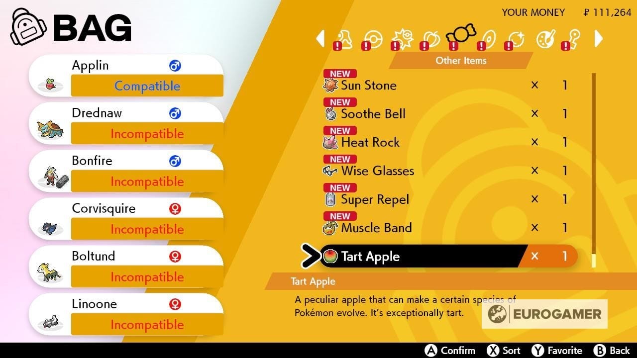 Pokémon Sword and Shield Applin evolution method: how to use the Sweet ...