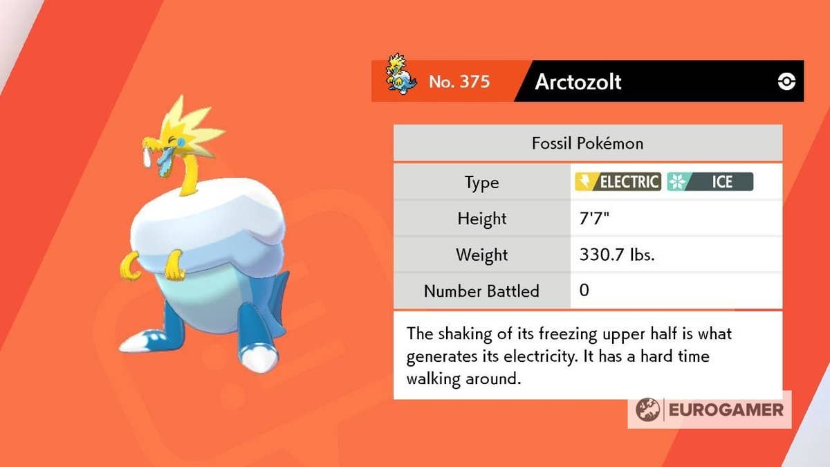 Velozolt Pokémon Sword and Shield Fossil Pokémon - Dracozolt, Arctozolt ...