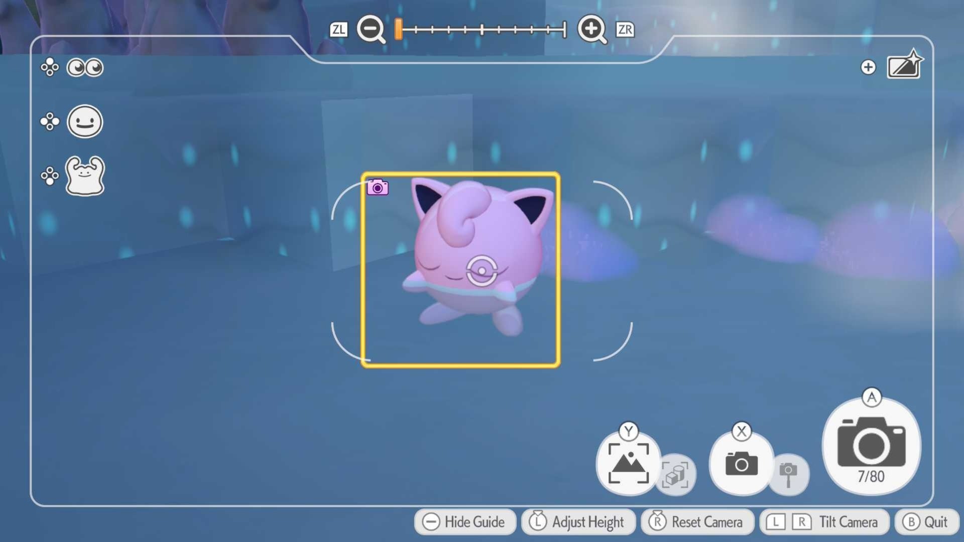 pokopia photo op example of jigglypuff in hot spring