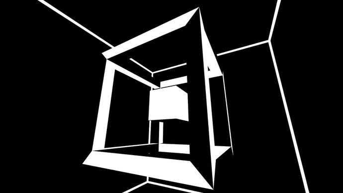 A black and white box from the Figment Portal 2 mod