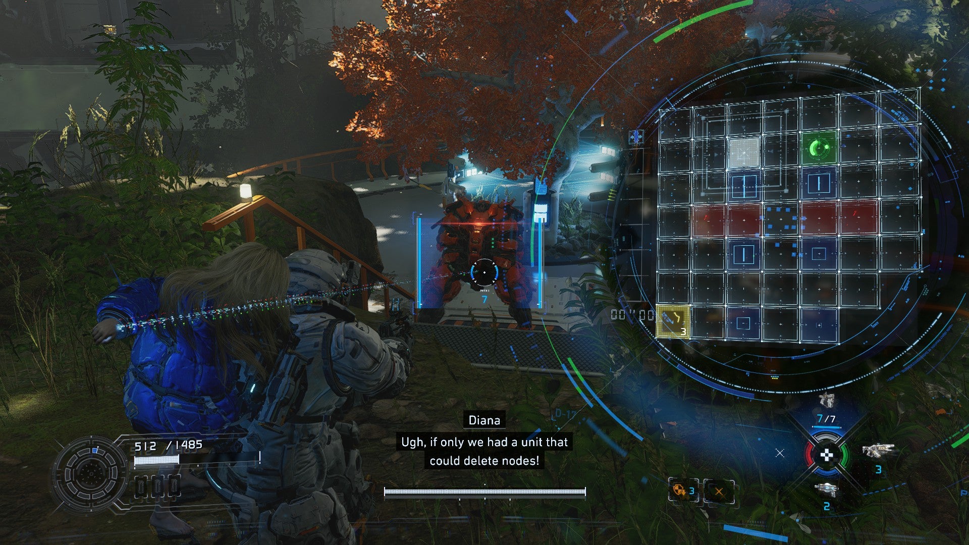 Hacking the intricate matrix of a new form of Crusher bot in Pragmata.