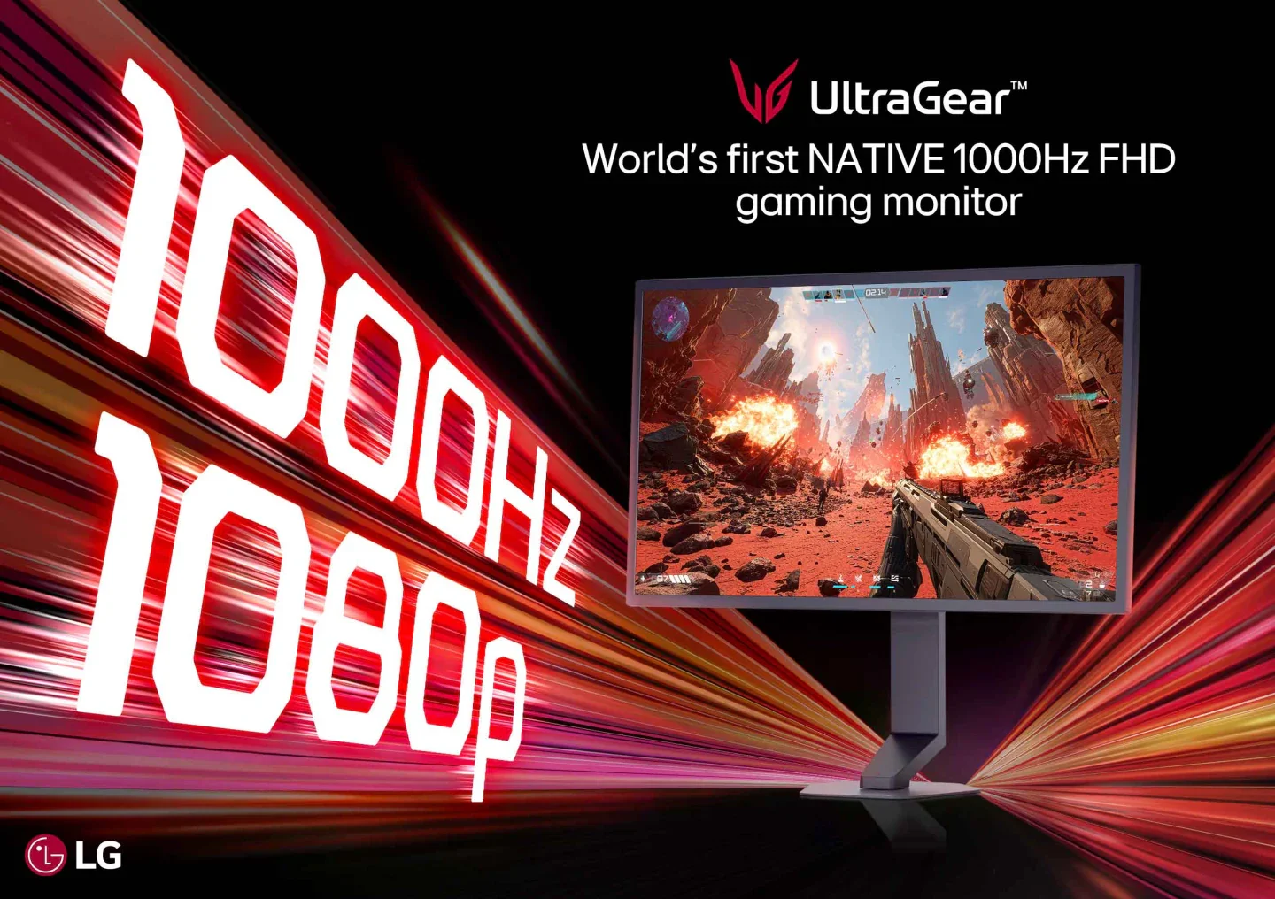 LG zeigt ersten nativen 1.000-Hz-Gaming-Monitor mit 1080p, aber euer PC dürfte schon leise weinen