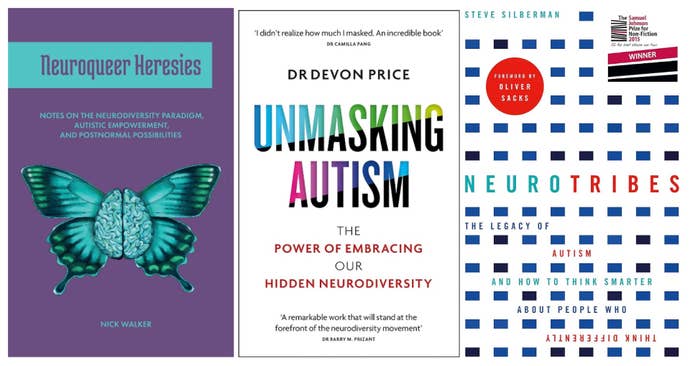 A selection of books about neuroqueerness.