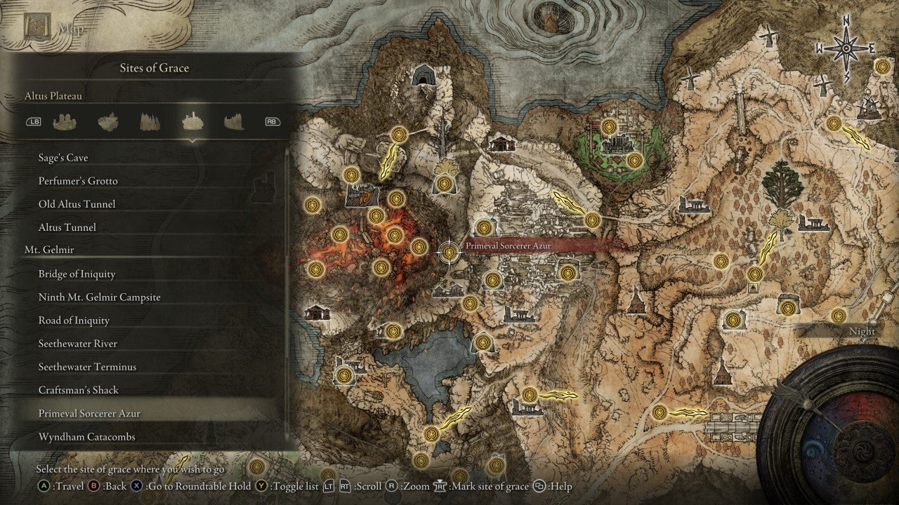 Primeval Sorcerer Azur Grace in Elden Ring