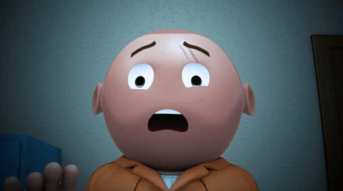 A prisoner looks dismayed in Prison Architect 2.