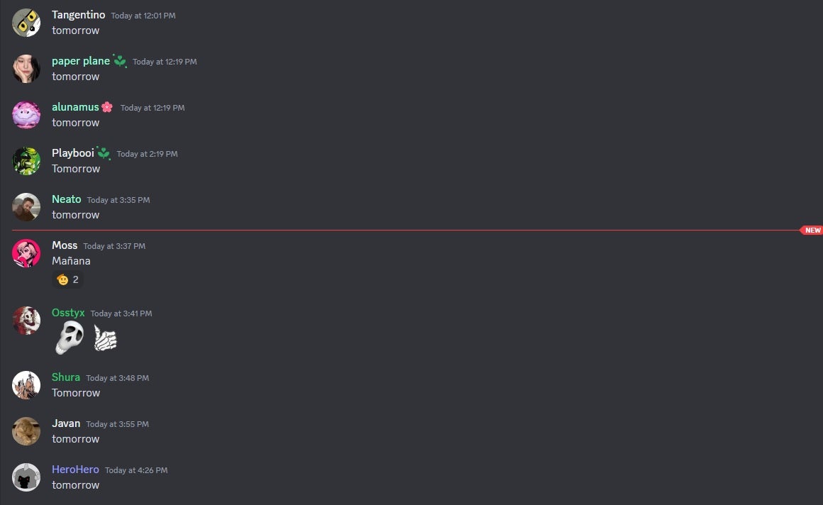 Project L discord screenshot