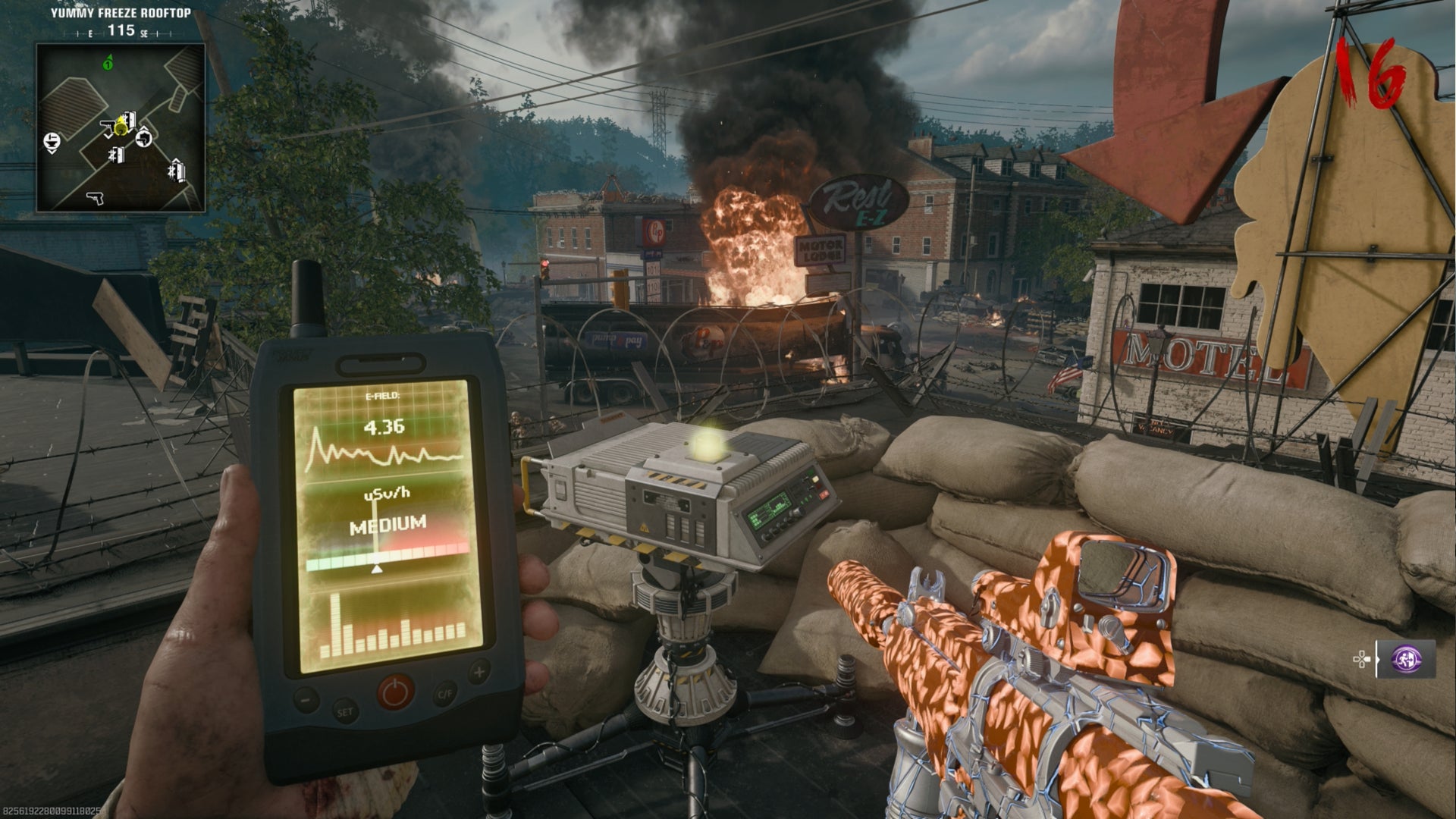 Using the Strauss Counter to change the light on a Projector on Black Ops 6's Liberty Falls map. - 7