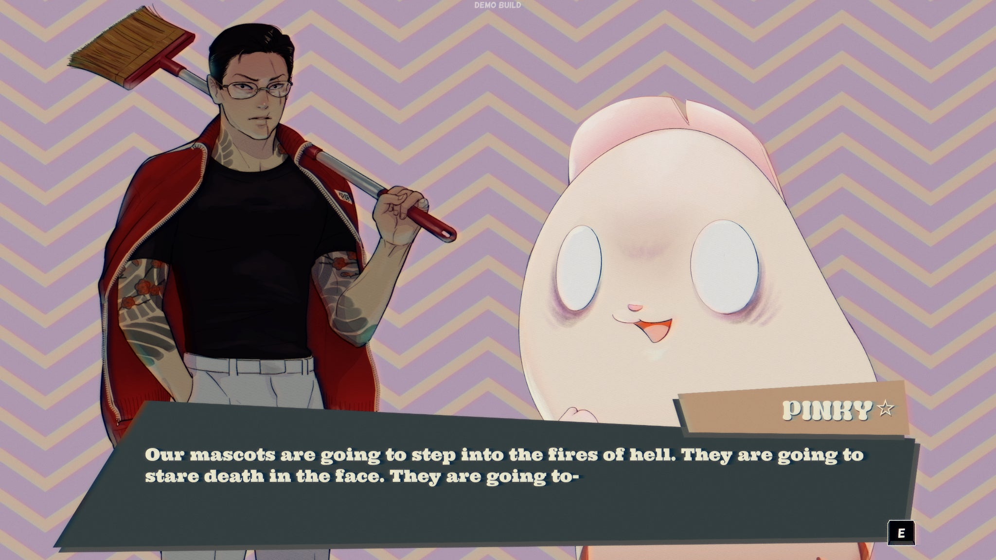 Pinky saying some mad stuff in Promise Mascot Agency. - 3