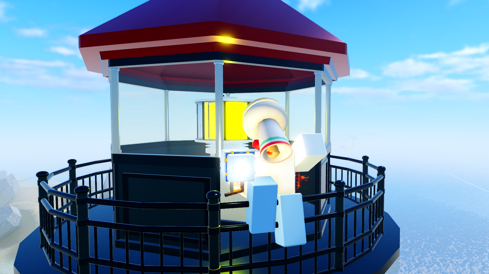 A character panning for Rose Gold in Prospecting. - 1