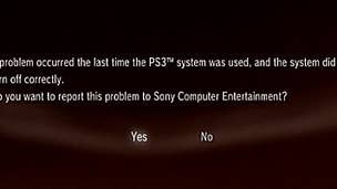 Firmware 3.10 allows you to report PS3 errors directly to Sony