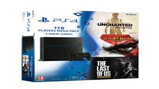 PS4 1TB Players Mega Pack is ?290, comes with God of War 3, Last of Us & Uncharted Collection