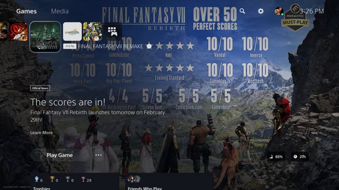 A screenshot of the updated homescreen showing a busy fullscreen promotional ad behind the UI, making the page difficult to read.