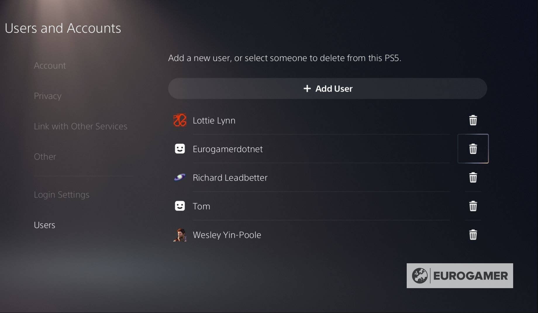 PS5 accounts How to add new accounts, switch users, guest, remove