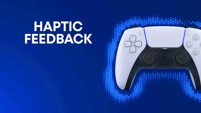 PS5 DualSense controller design features haptic feedback