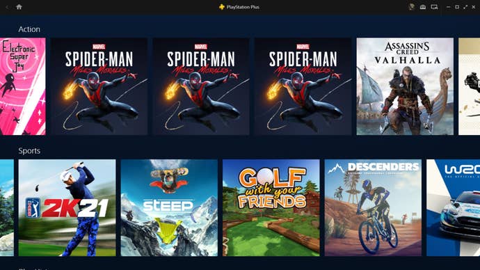 PS Plus PC app