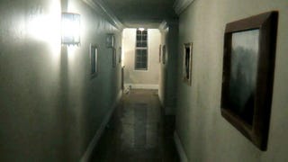 A dark and scary hallway in a dark and scary house. It's P.T.
