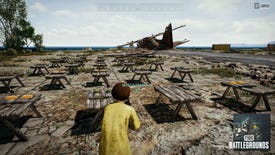 The player awaits their next match in PUBG's Erangel Classic mode, showing off its "vintage" UI