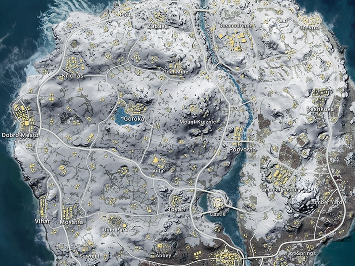 PUBG Vikendi map: vehicles, size, best start locations and snow map strategies | Eurogamer.net