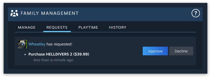 persetujuan pembelian di Steam