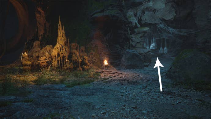 The path to the first Venom Daoist location in Black Myth Wukong.