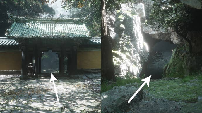 The path to the second Venom Daoist location in Black Myth Wukong.