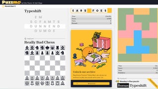 The daily screen from browser-based puzzle game collection Puzzmo