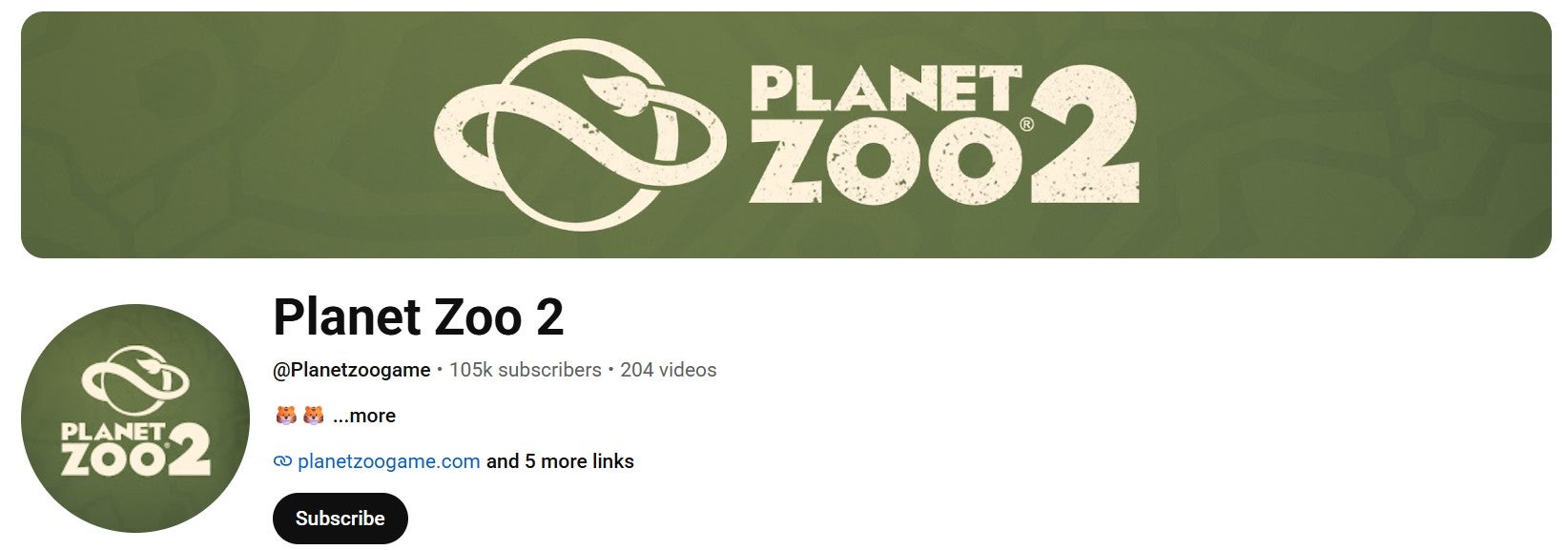Planet Zoo 2 logo, as per the series' official YouTube channel.