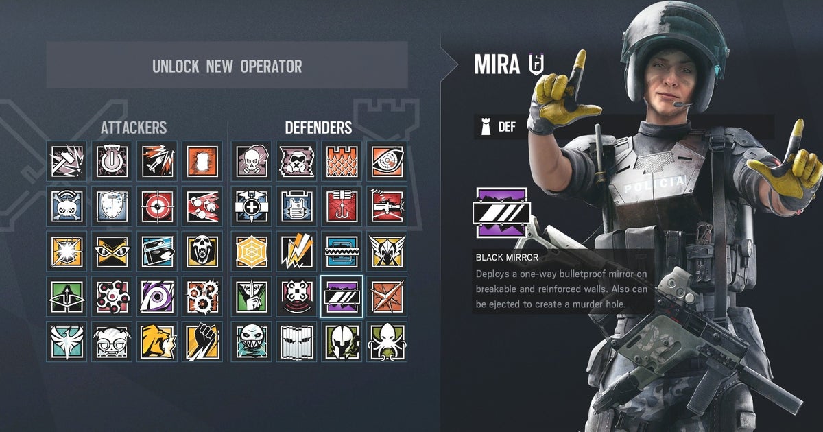 Rainbow Six Siege Mira: what she can do and how to use her | Rock Paper ...