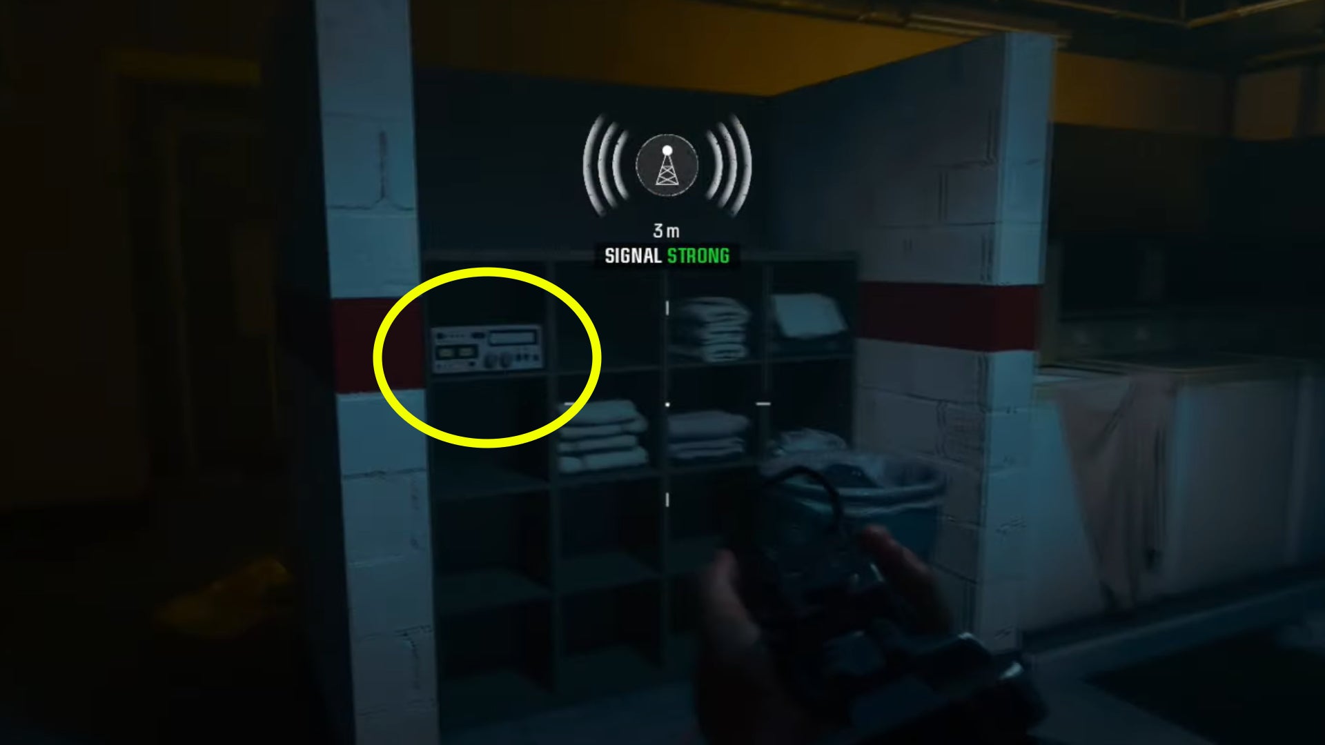 The location of the radio in the Black Ops 6 Emergence mission. - 10