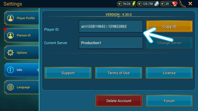 Arrow poitning at location of RAID ID.