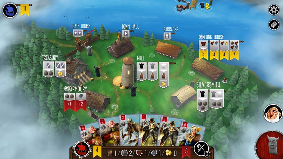 Raiders of the North Sea digital board game screenshot