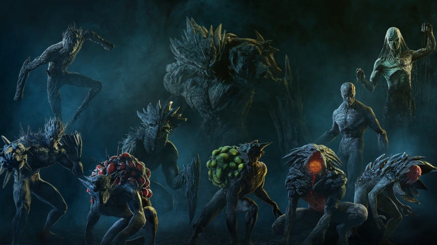 An image of the various enemy types in Rainbow Six Extraction.