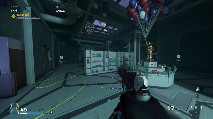 A Rainbow Six Extraction screenshot on the Very Low graphics preset.