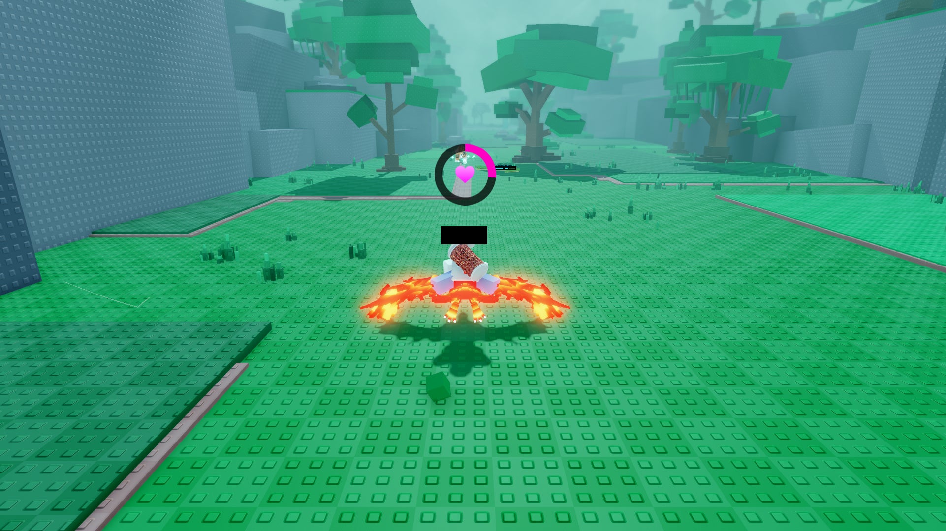 A player riding a Phoenix in the Roblox game, Raise Animals. - 1