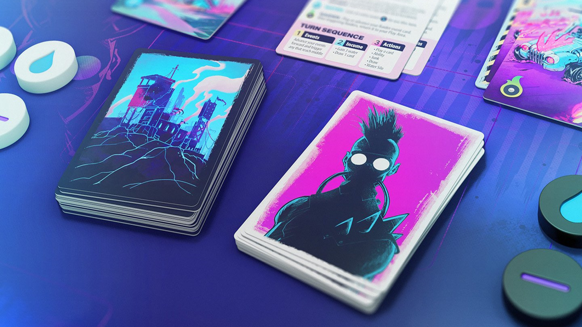 Radlands teases competitive card action in a neon wasteland | Dicebreaker