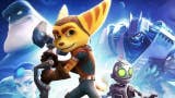 Ratchet, yellow long-eared Lombax, and mini robot Clank pose in Ratchet and Clank 2016 artwork