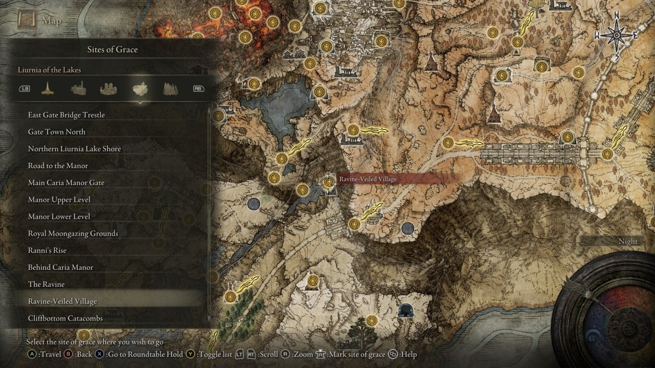 Ravine-Veiled Village Grace in Elden Ring