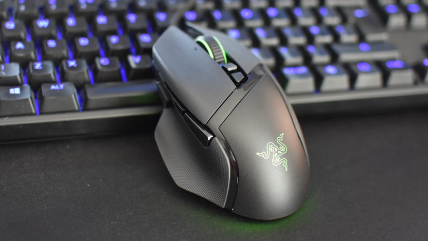 A photo of the Razer Basilisk V3 gaming mouse.