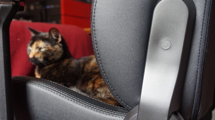 A close-up photo of the Razer Iskur gaming chair