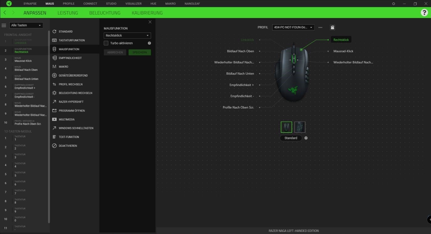 MMO-Maus für Linkshänder: Die Razer Naga Left-Handed Edition im 