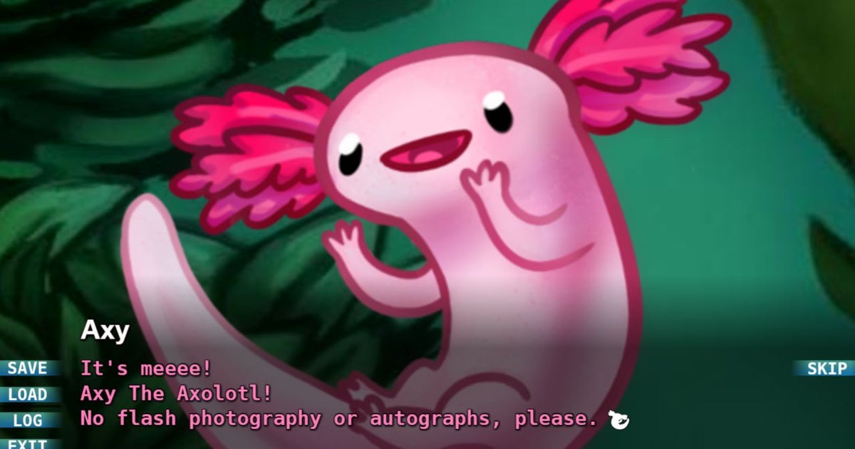 The visual novel about axolotls is finished; is deeply weird and dark ...