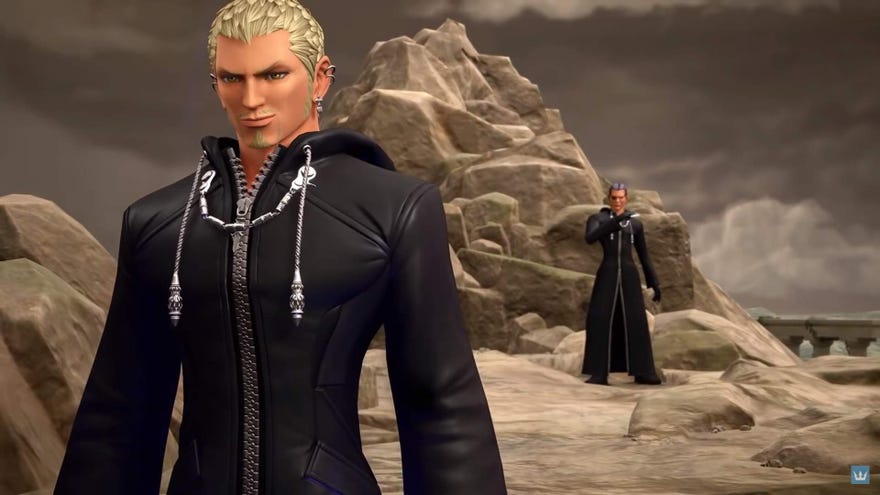 Members of Organisation 13 chat in Kingdom Hearts 3