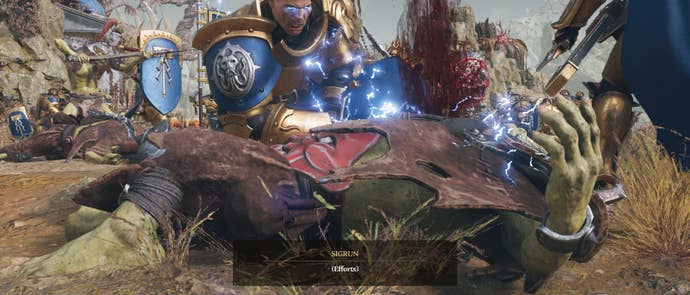 Stormcasts like killing Orruks and nothing else in Warhammer Age Of Sigmar: Realms OF Ruin.