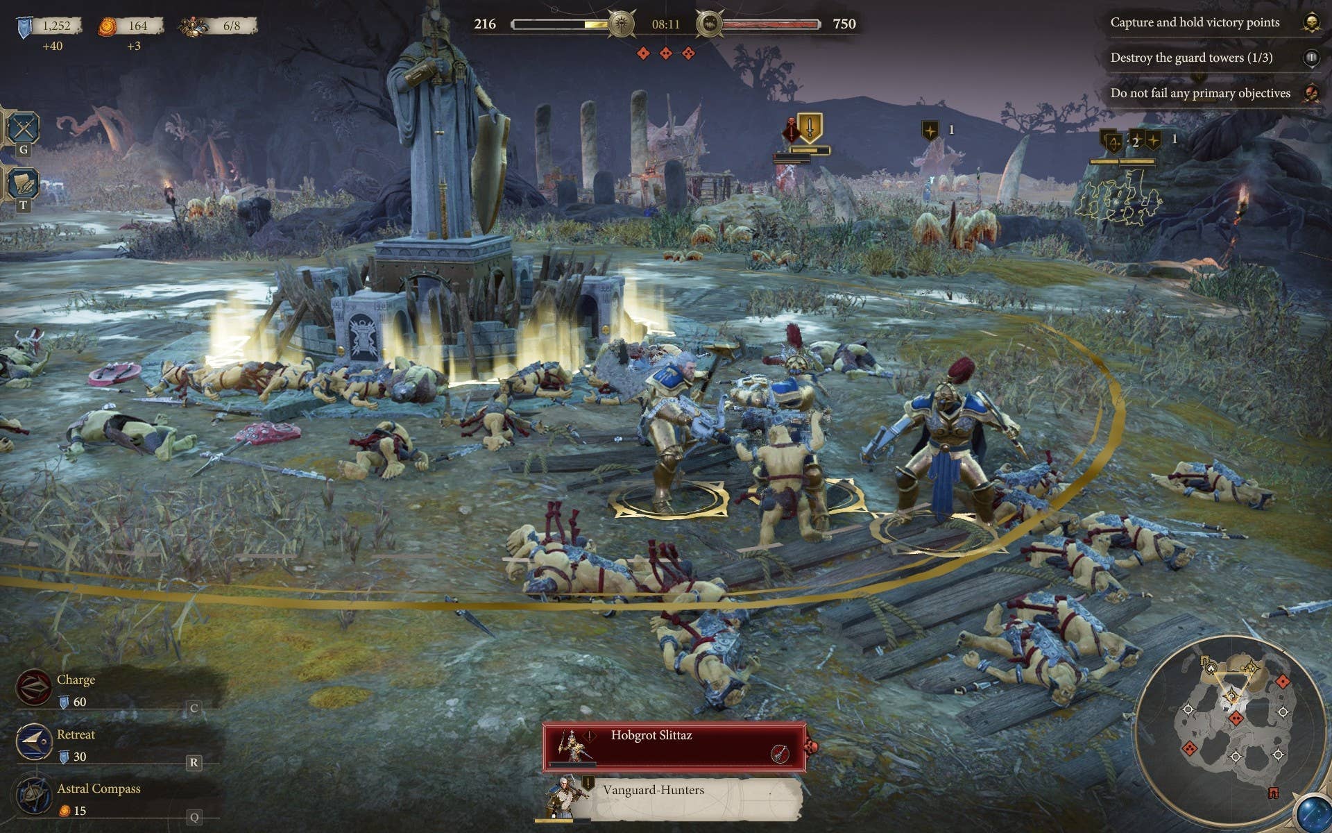 Battles around capturable build points are endless in Warhammer Age Of Sigmar: Realms OF Ruin.