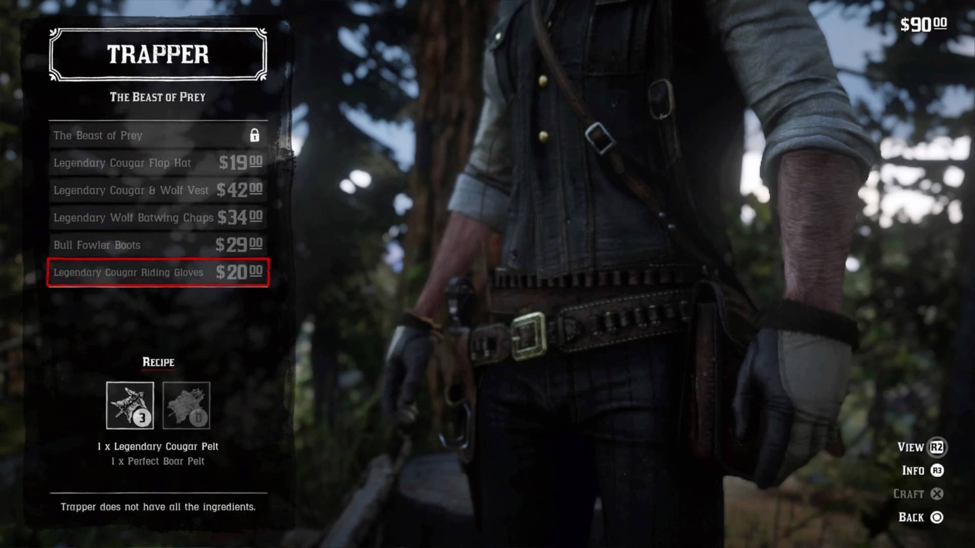 Range Gloves Rdr2 Red Dead Redemption 2 Legendary Cougar location guide | VG247