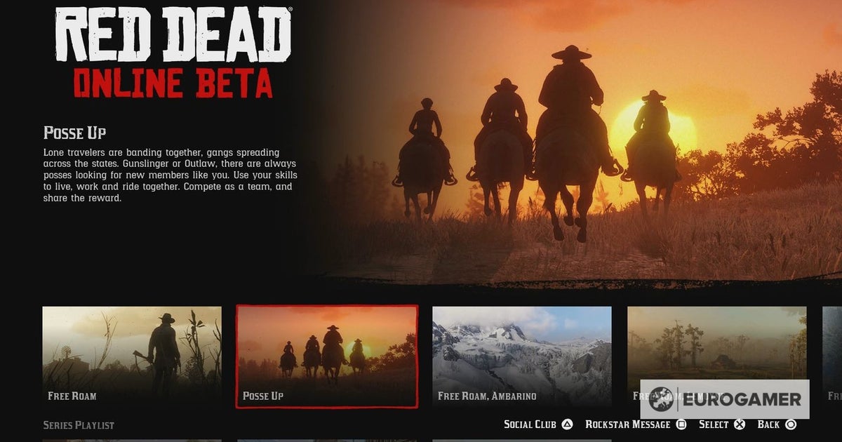 Red Dead Online Posses explained - how to make a Posse and join players