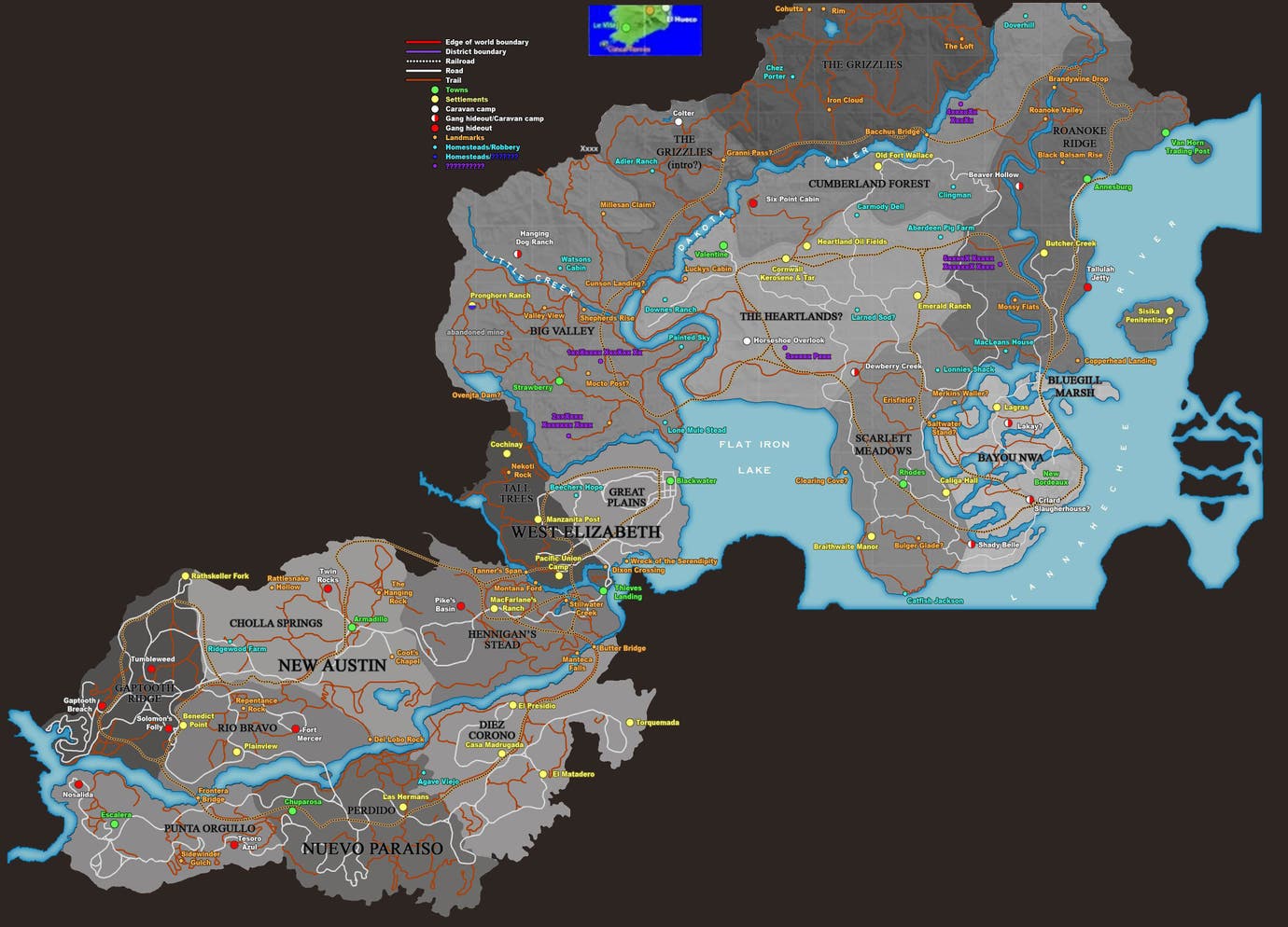 Rodes On Rdr2 Map Red Dead Redemption 2: Die Map und Online-Karte im Detail | Eurogamer.de