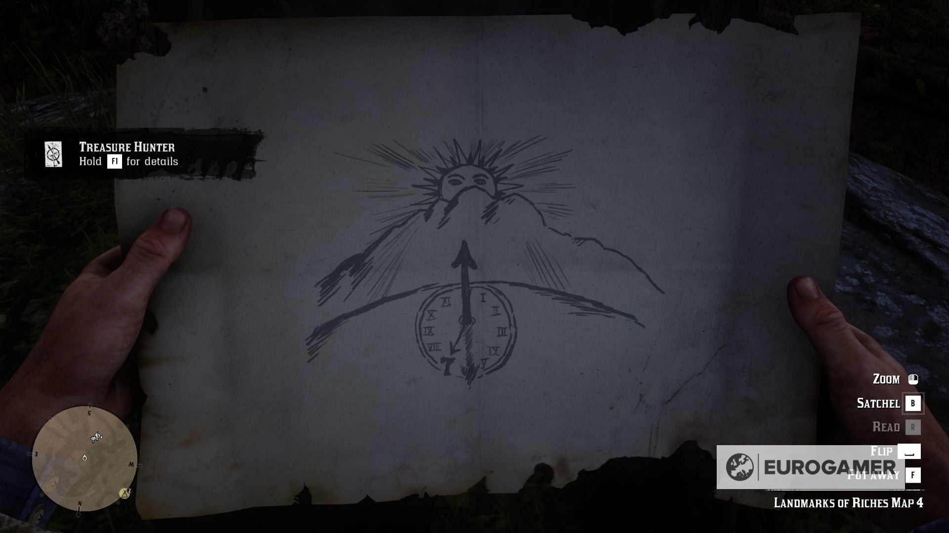 Red Dead Redemption 2 Landmarks of Riches Treasure Map locations